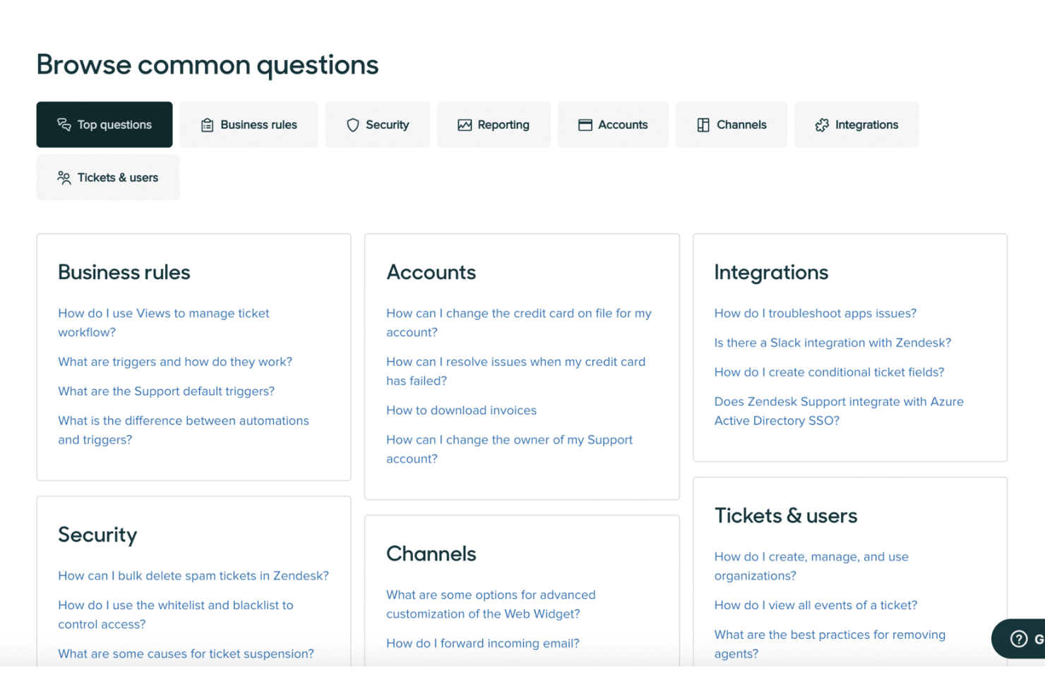Zendesk screenshot - 10 Best Helpdesk Knowledge Bases of 2026: Compared