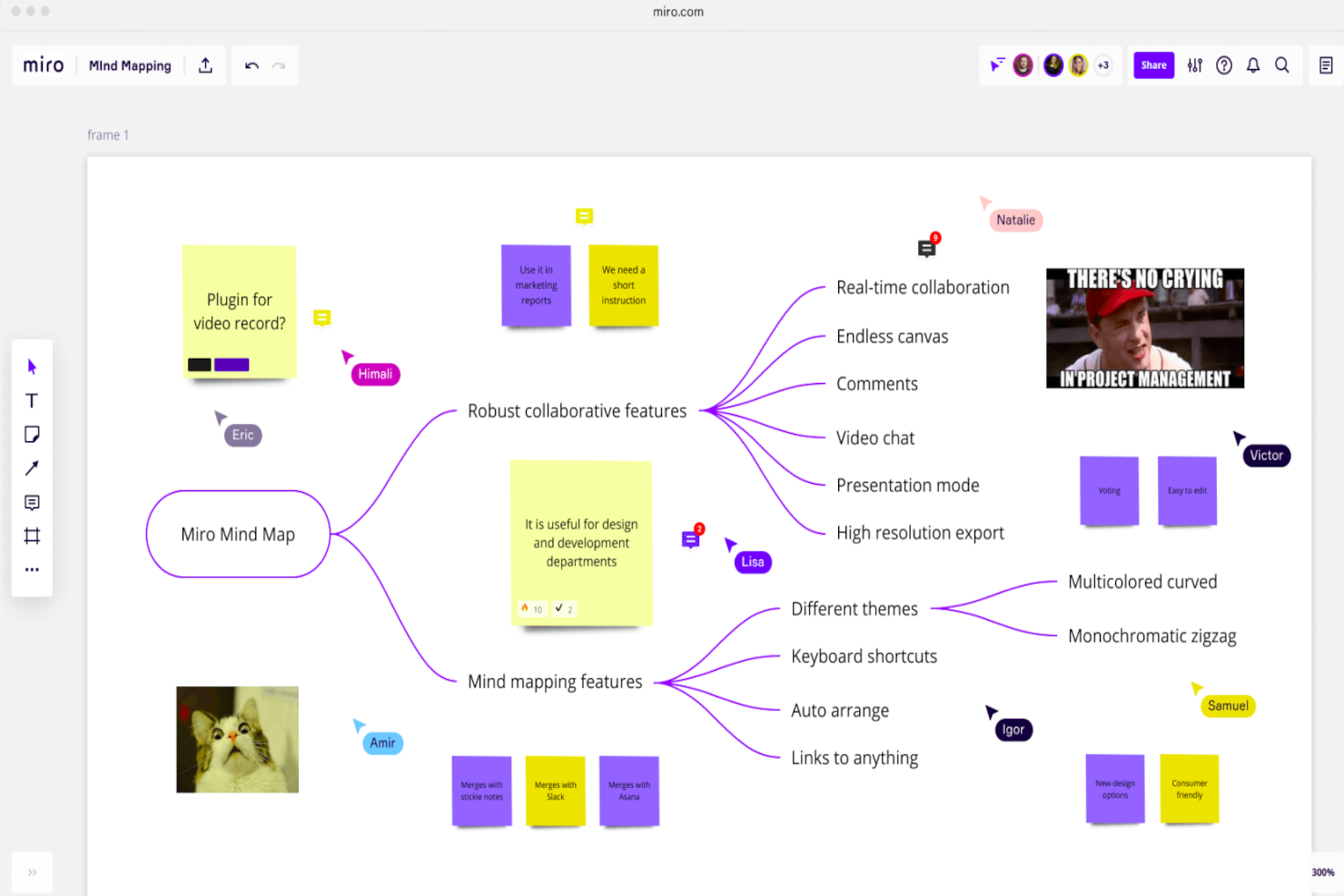 Miro screenshot - 20 Best Project Planning Tools To Streamline Delivery in 2024