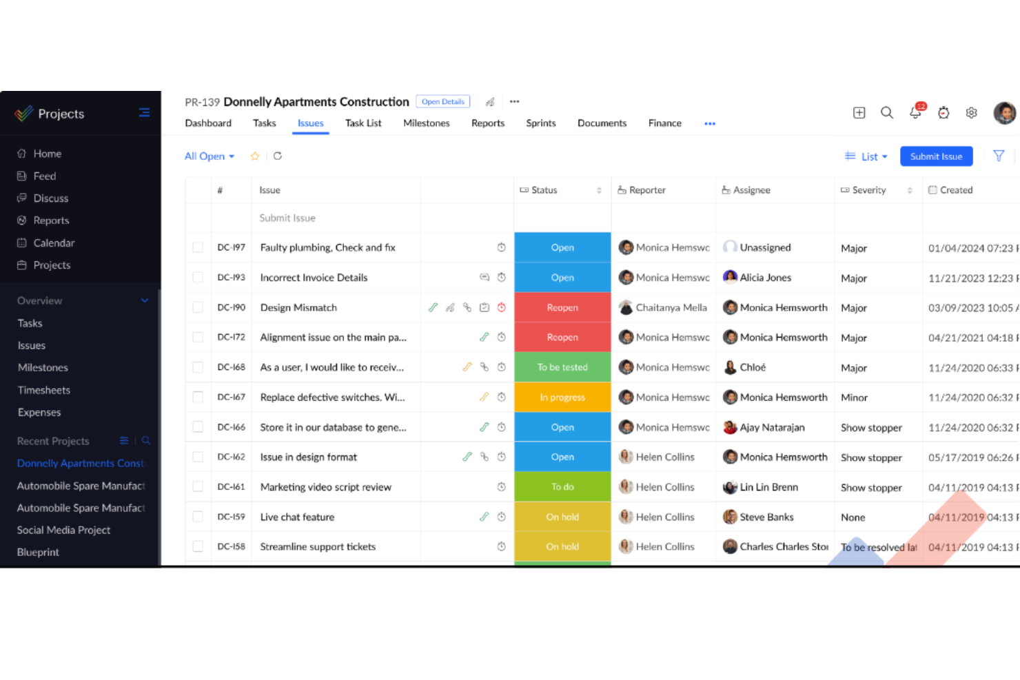 Zoho Projects screenshot - 20 Best Task Management Software For Team Efficiency In 2024