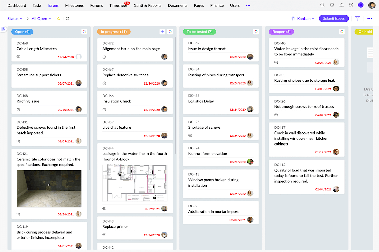Zoho Projects screenshot - 10 Best Kanban Software To Reduce Lead Times In 2024