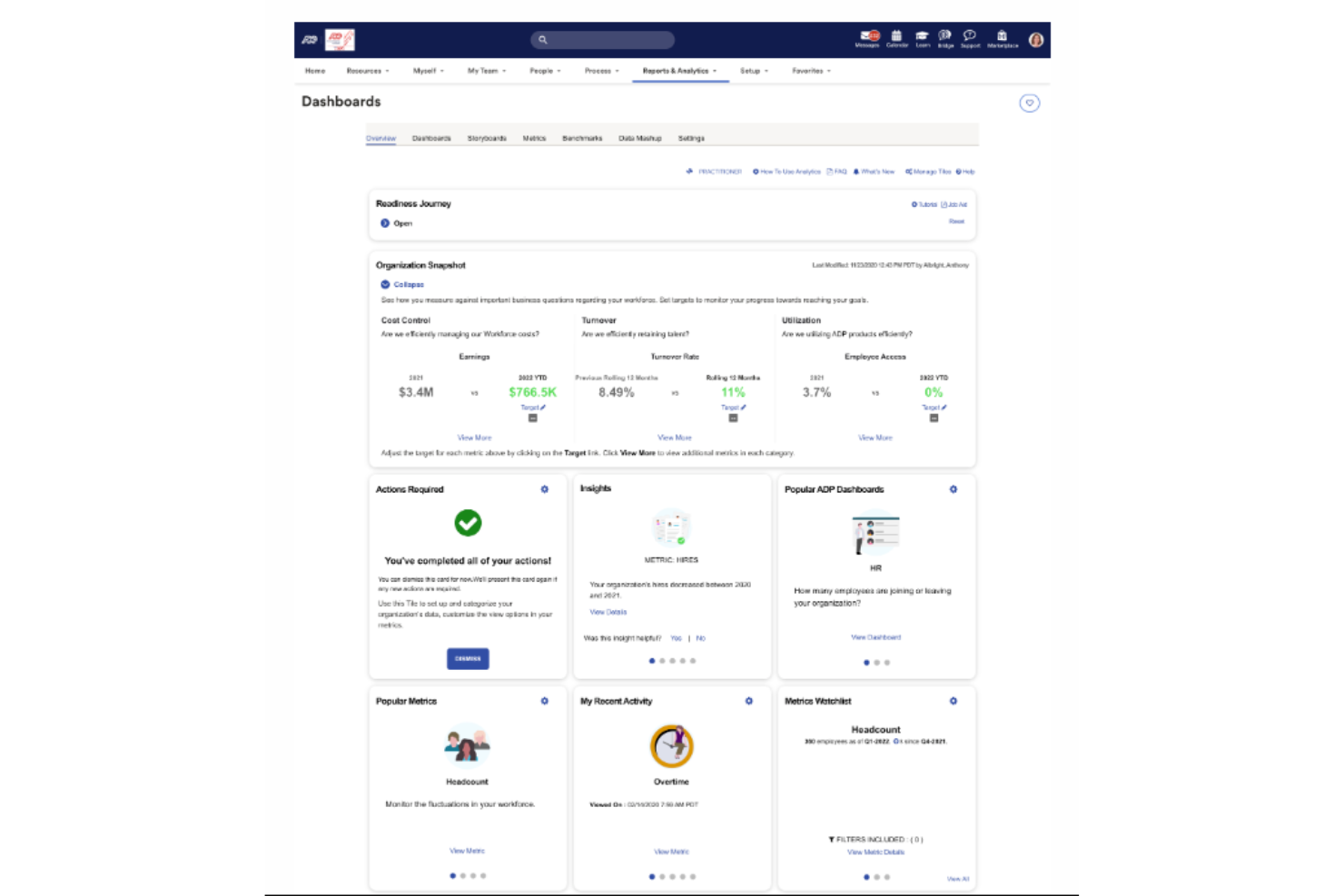ADP Workforce Now screenshot - 30 Best Employee Shift Scheduling Software Reviewed for 2026