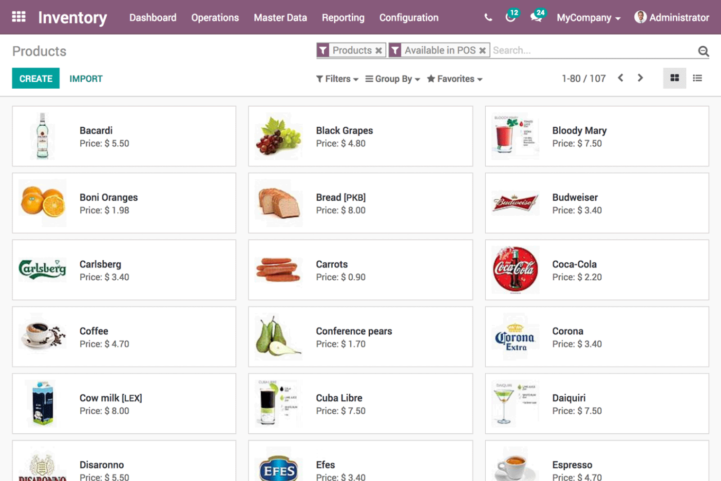 Odoo Inventory screenshot - 20 Best Cloud-Based Inventory Management Software for 2024