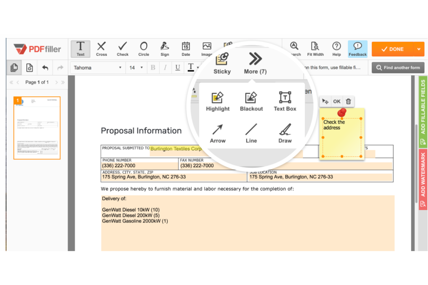 pdfFiller screenshot - 10 Best Document Management Systems Reviewed For 2024