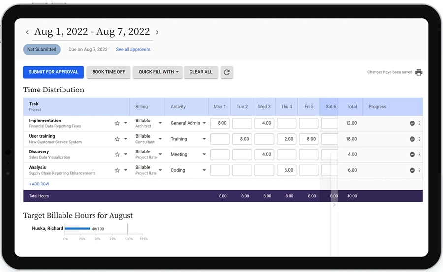 Replicon screenshot - 10 Best Time Tracking Software To Increase Accountability In 2024