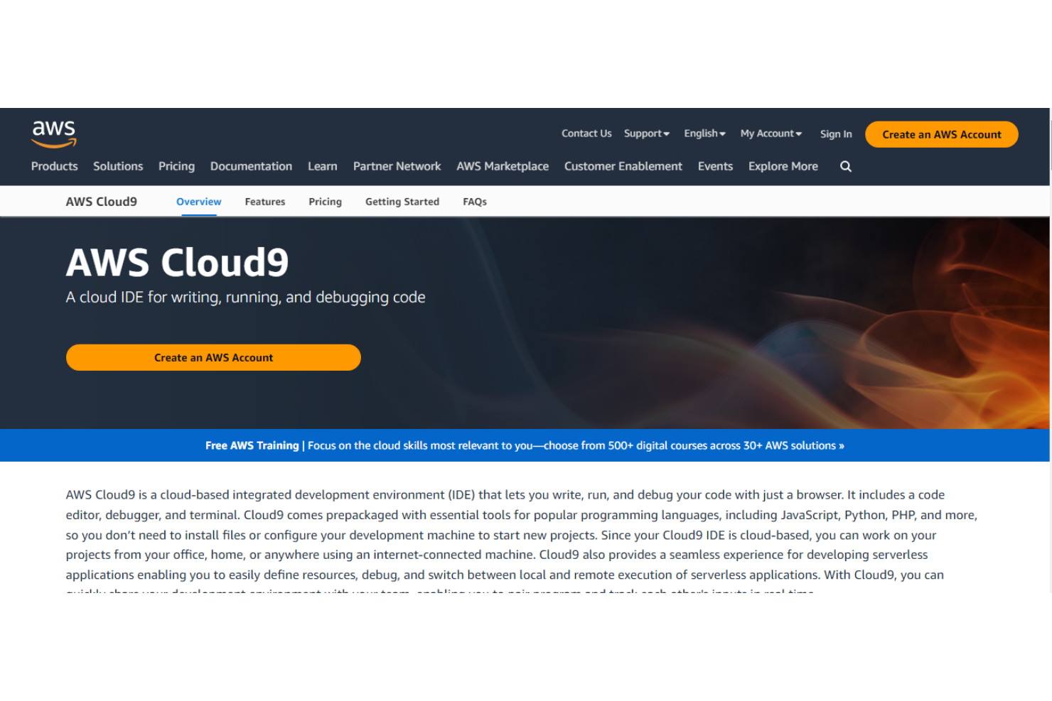 AWS Cloud9 screenshot - 27 Best Software Development Tools Reviewed For 2024