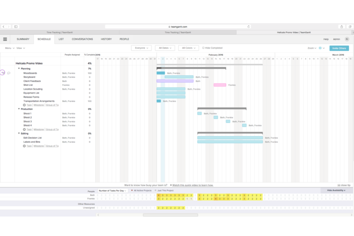 TeamGantt screenshot - 10 Best Project Management Software For Architects In 2024
