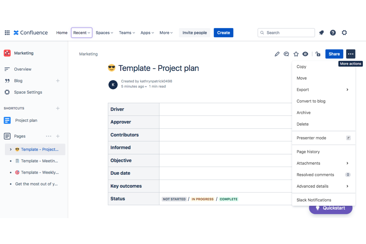 Confluence screenshot - 20 Best Product Planning Software For Kick-Ass Roadmaps In 2024