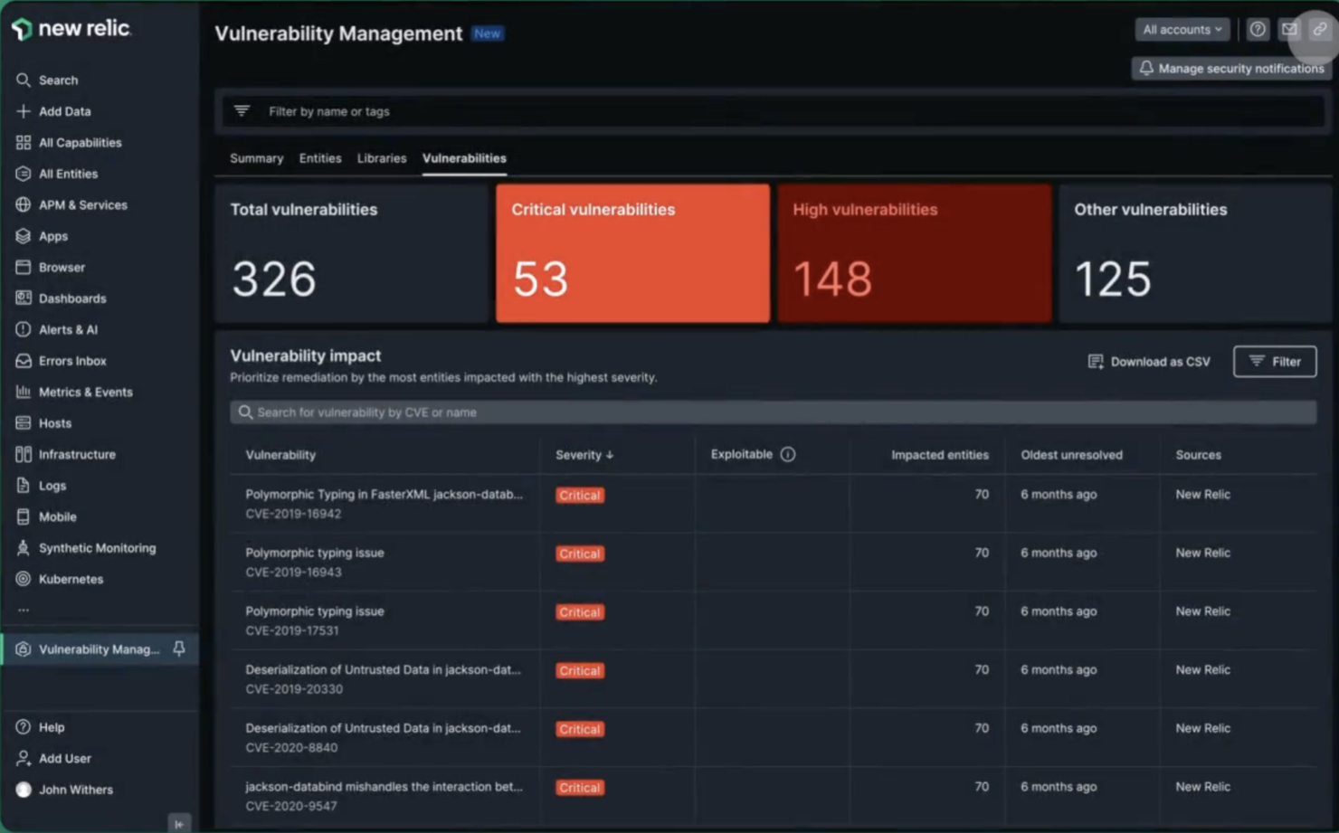 New Relic screenshot - 20 Best Security Testing Tools For QA In 2024