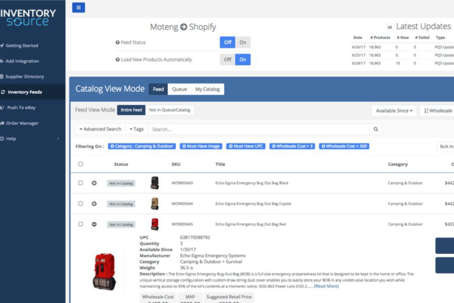 Inventory Source screenshot - 16 Best Dropshipping Software: Reviewed & Compared for 2024