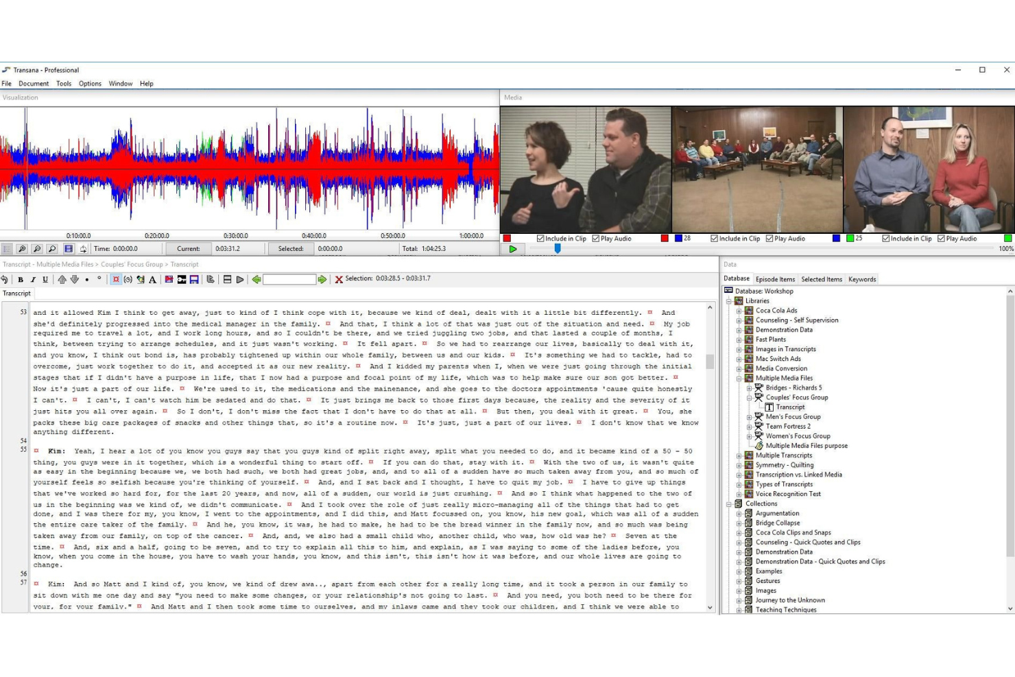 Transana screenshot - 10 Best Qualitative Data Analysis Software For 2024