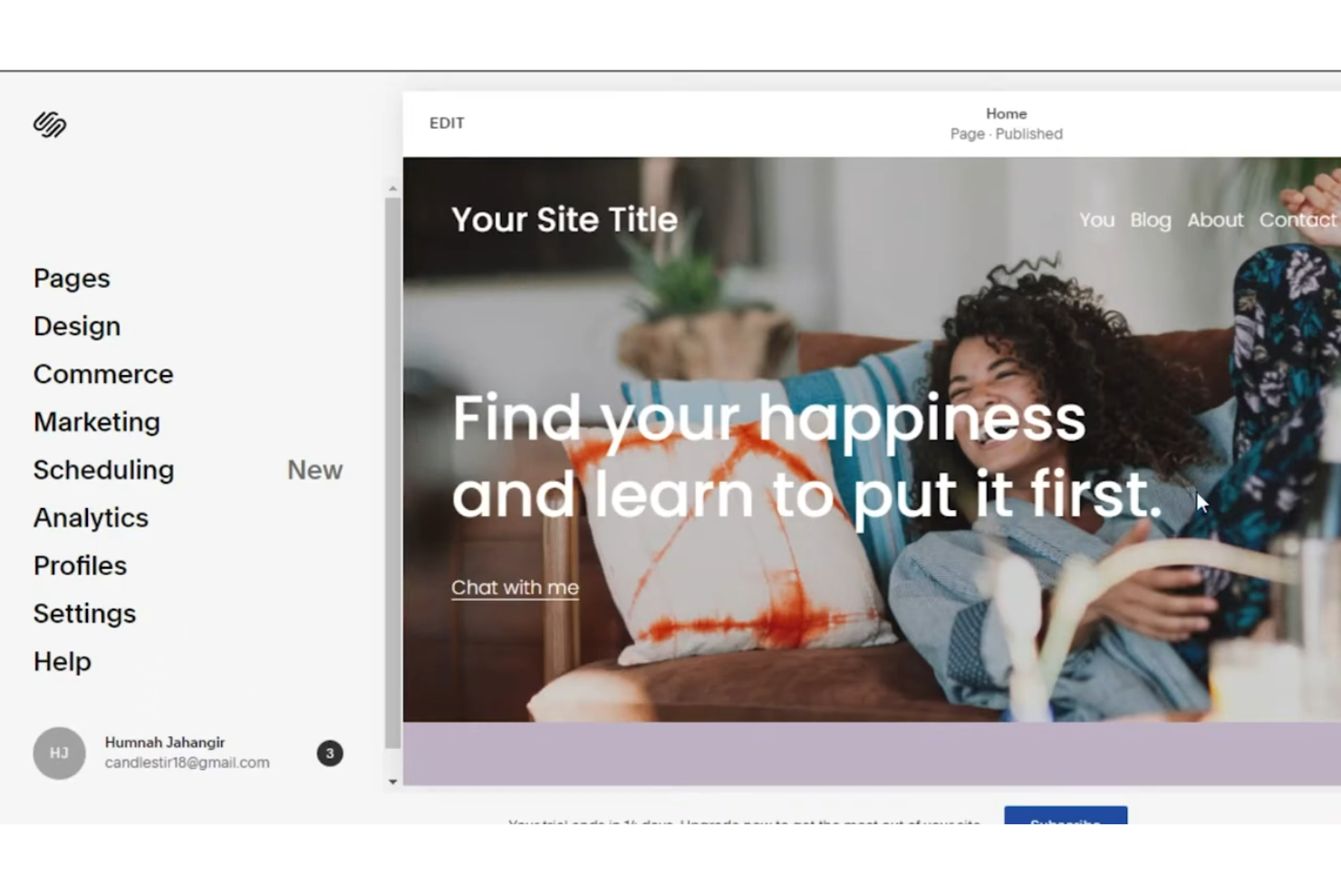 Squarespace screenshot - 20 Best Cheap Ecommerce Platforms for SMBs In 2024