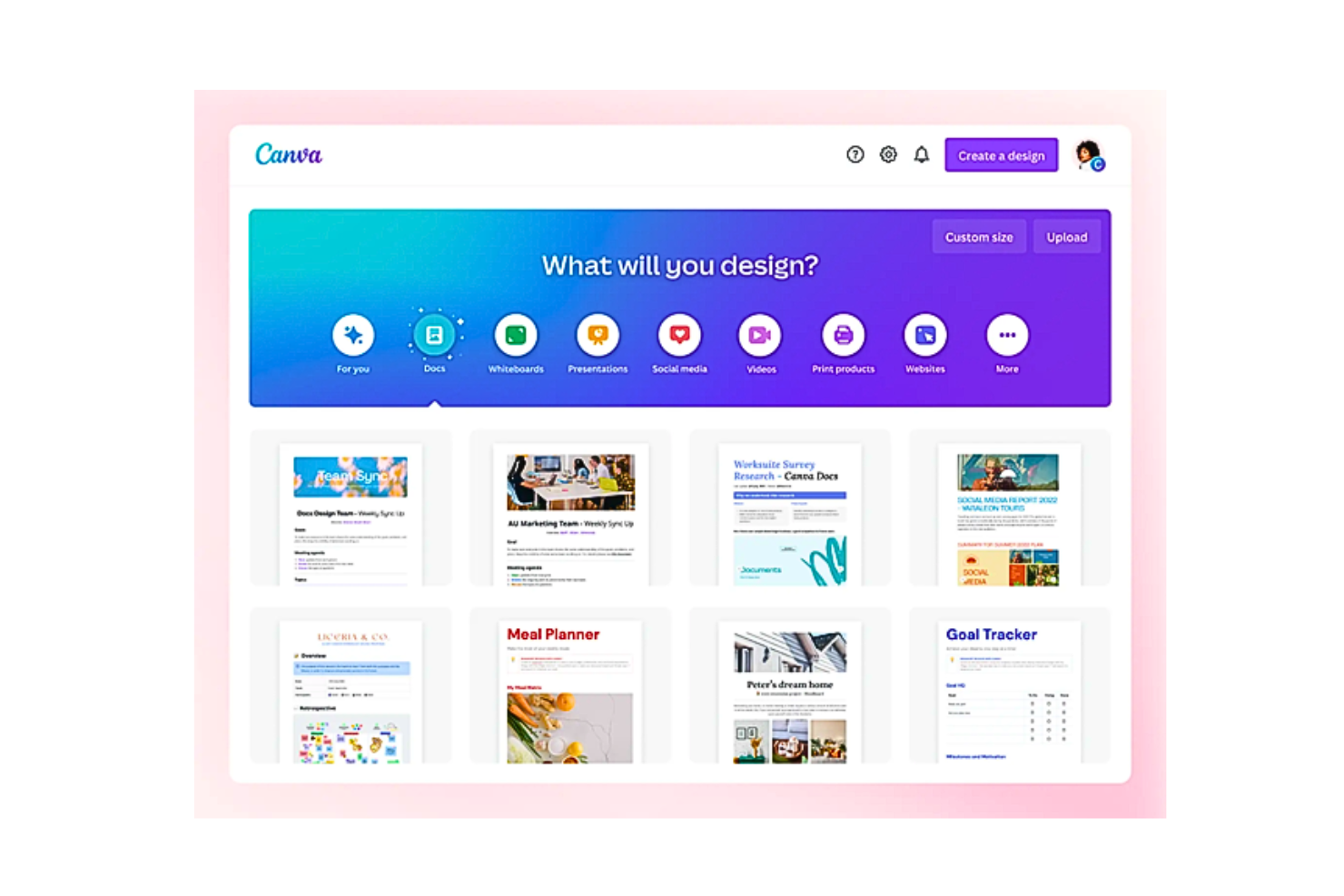Canva screenshot - 17 Best Web Design Software To Create Stunning Websites In 2024