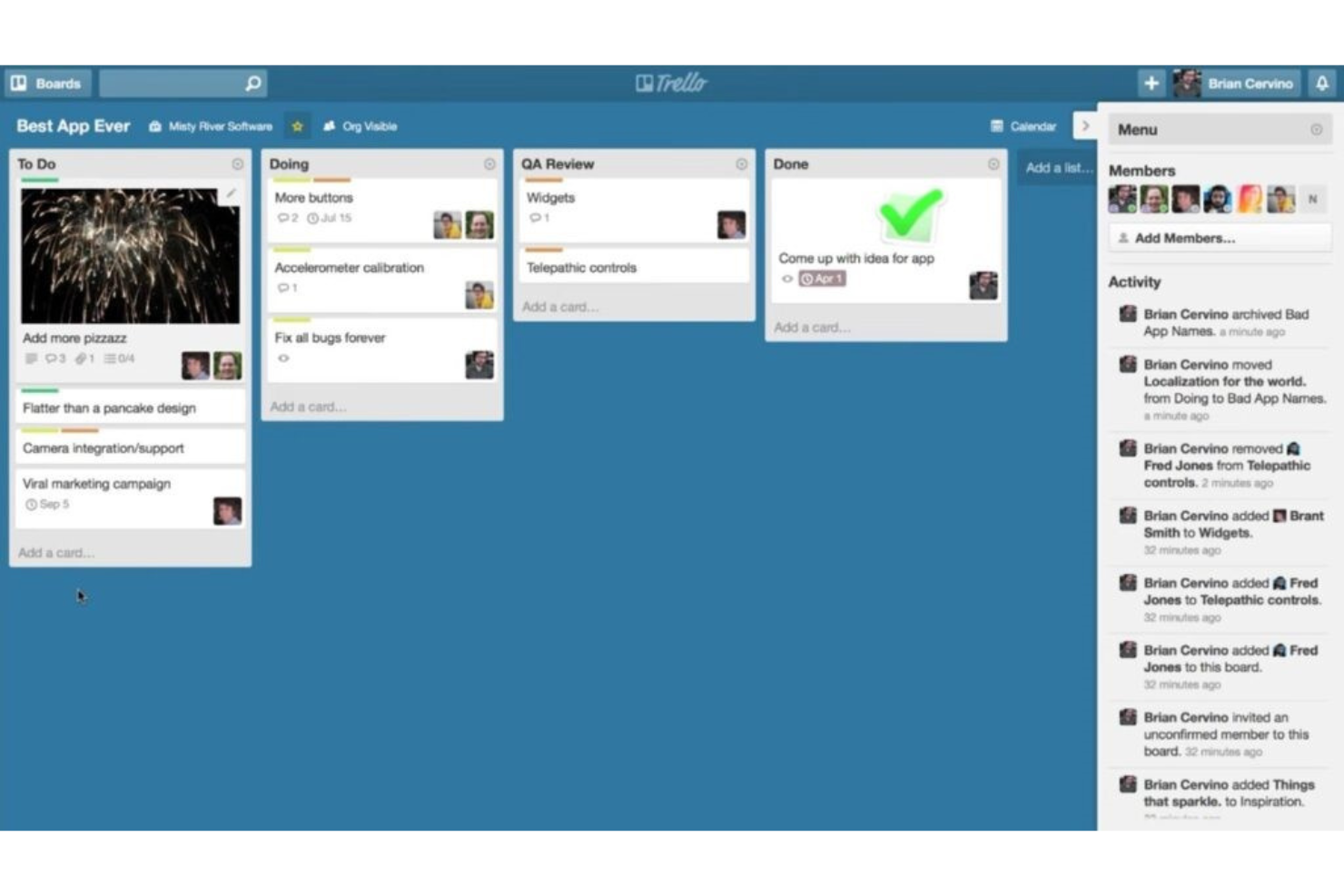Trello screenshot - 33 Best Marketing Planning Software Reviewed for 2024