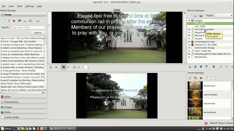 OpenLP screenshot - 17 Best Free Church Presentation Software Reviewed For 2024