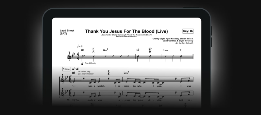 PraiseCharts screenshot - 10 Best Worship Software To Engage Congregations In 2024