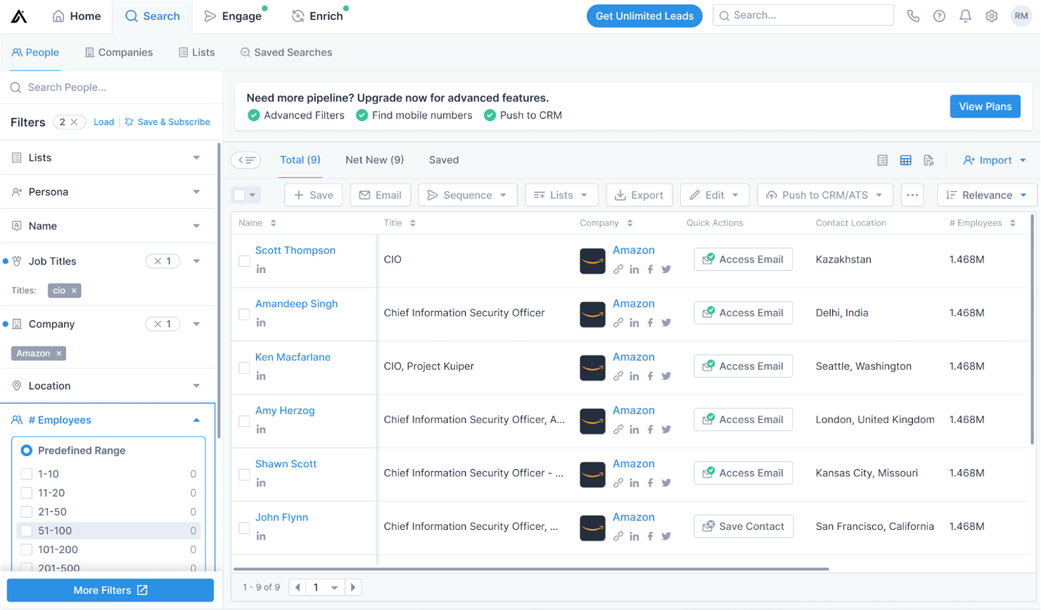 Apollo.io screenshot - 20 Best Account-Based Marketing Software: Reviewed for 2024