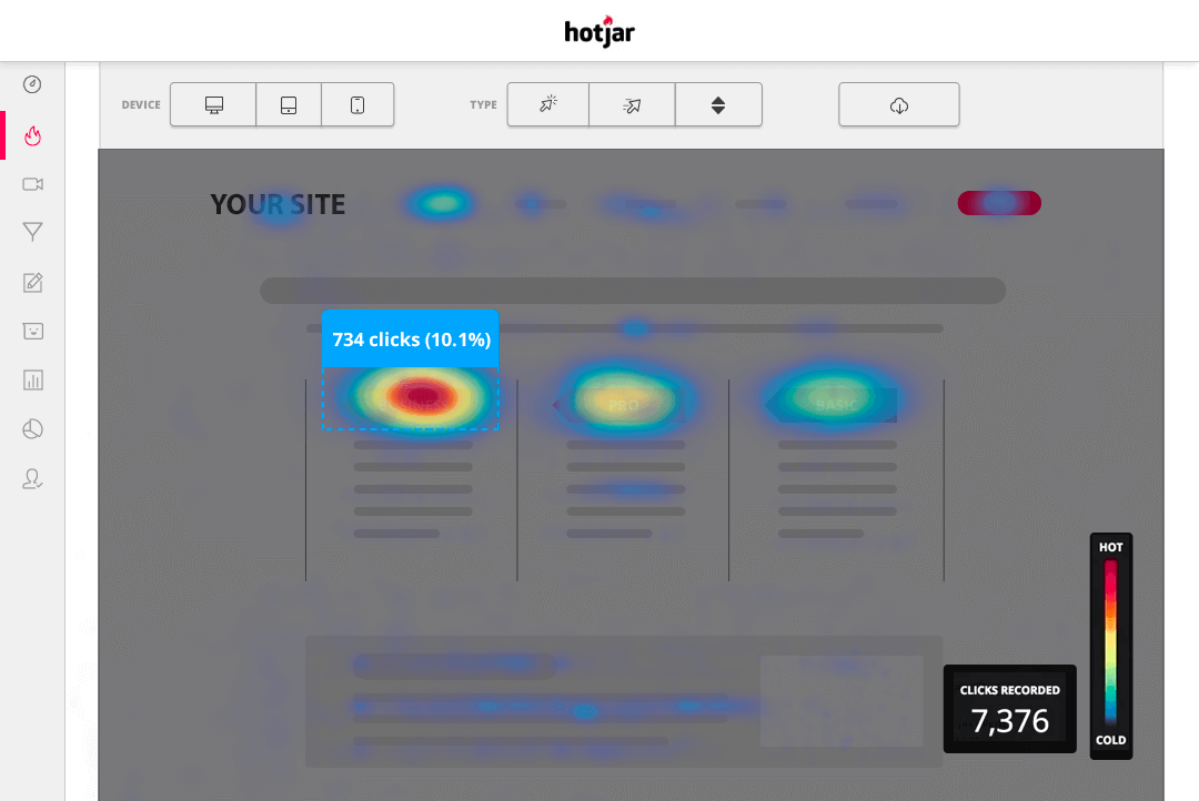 Hotjar screenshot - 40 Best Product Marketing Tools In 2024
