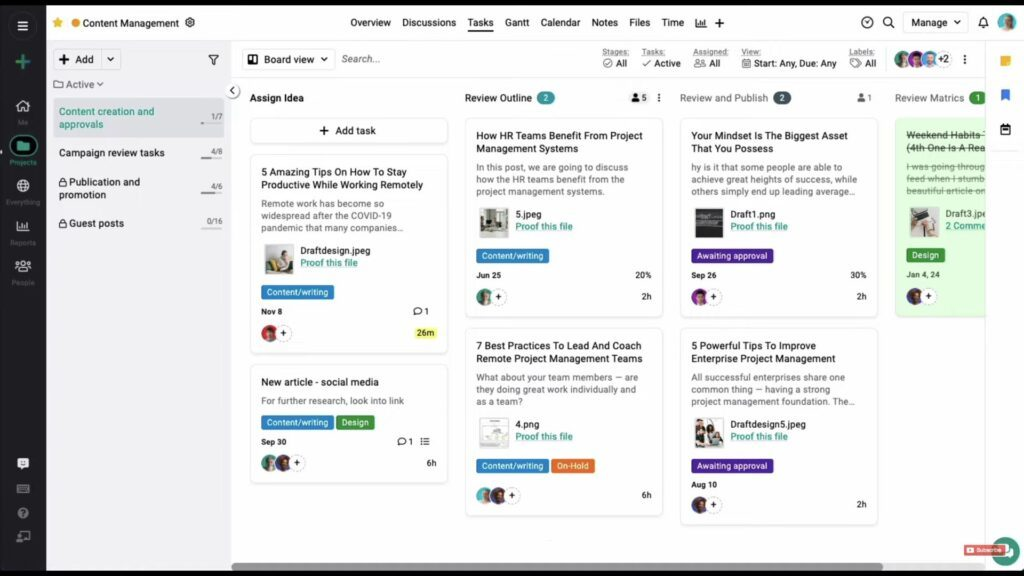 ProofHub screenshot - 20 Best Marketing Workflow Software Reviewed for 2024
