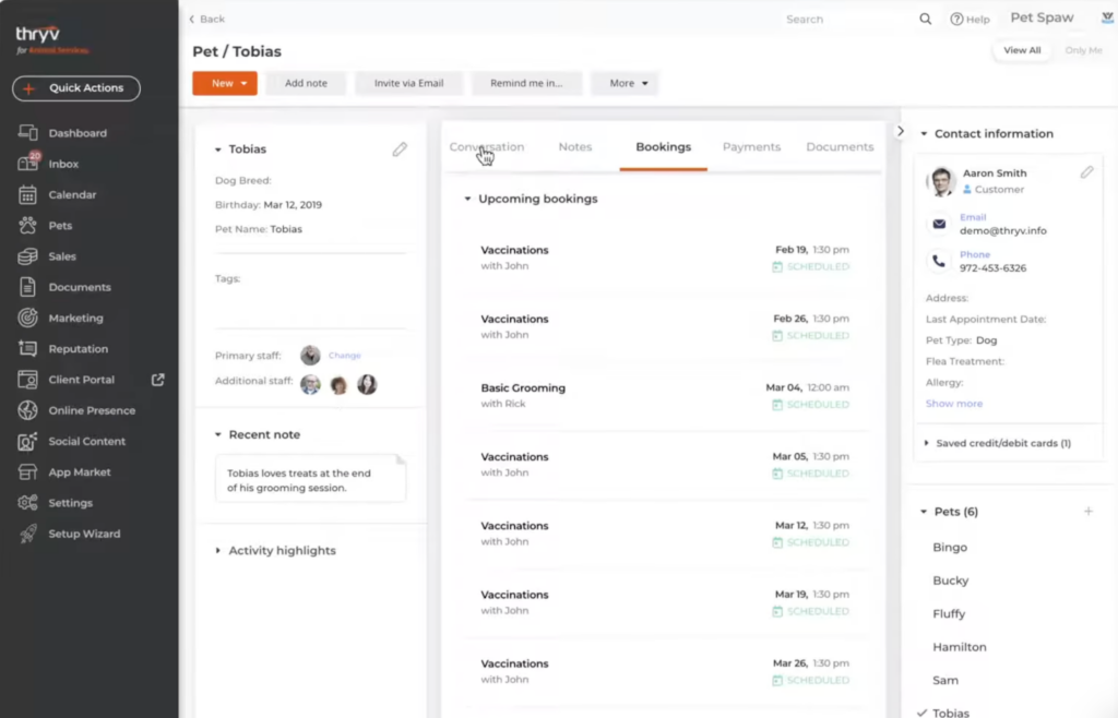 Thryv screenshot - 19 Best CRM For Small Business Reviewed For 2024