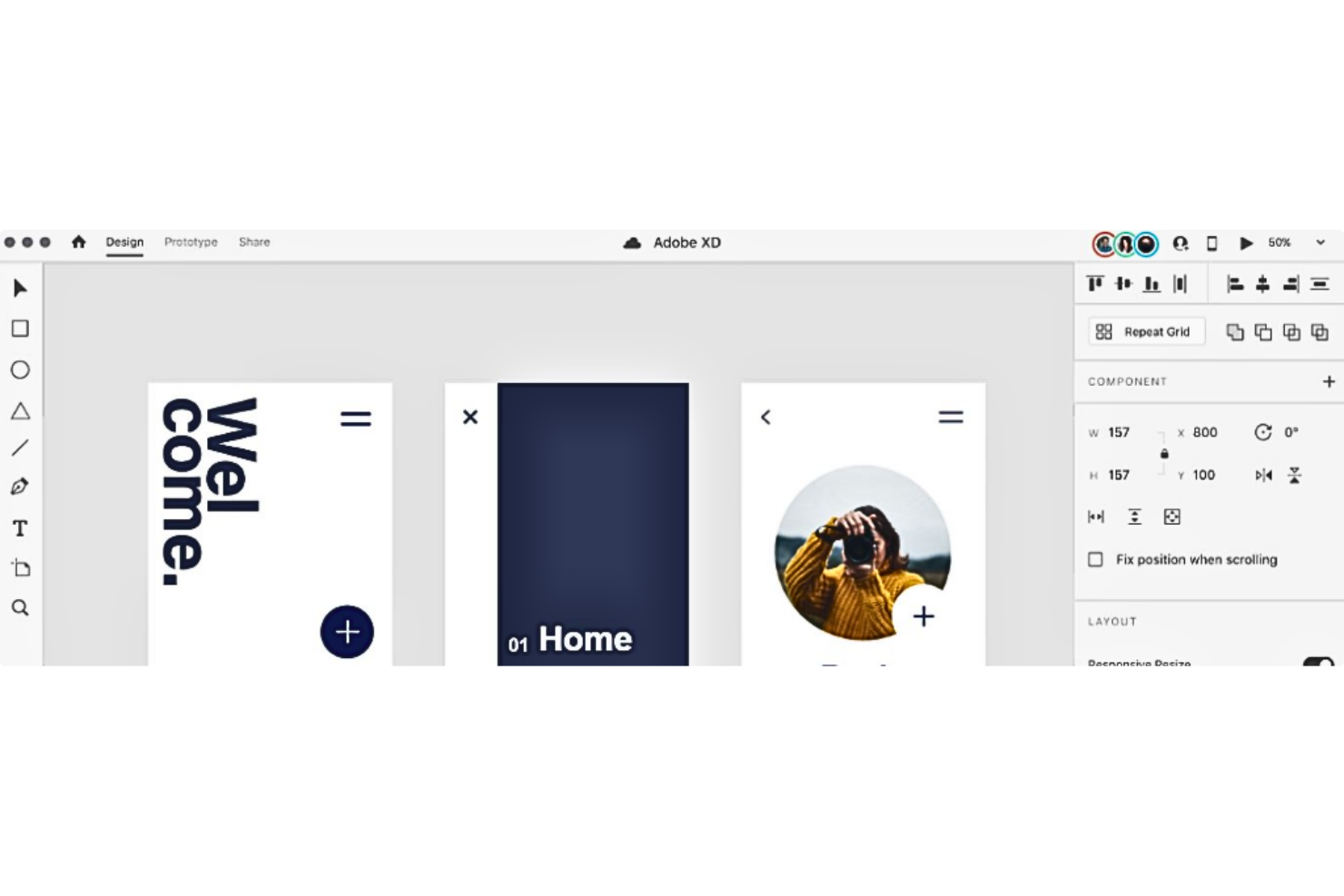 Adobe XD screenshot - 15 Best Service Design Tools Reviewed For 2024