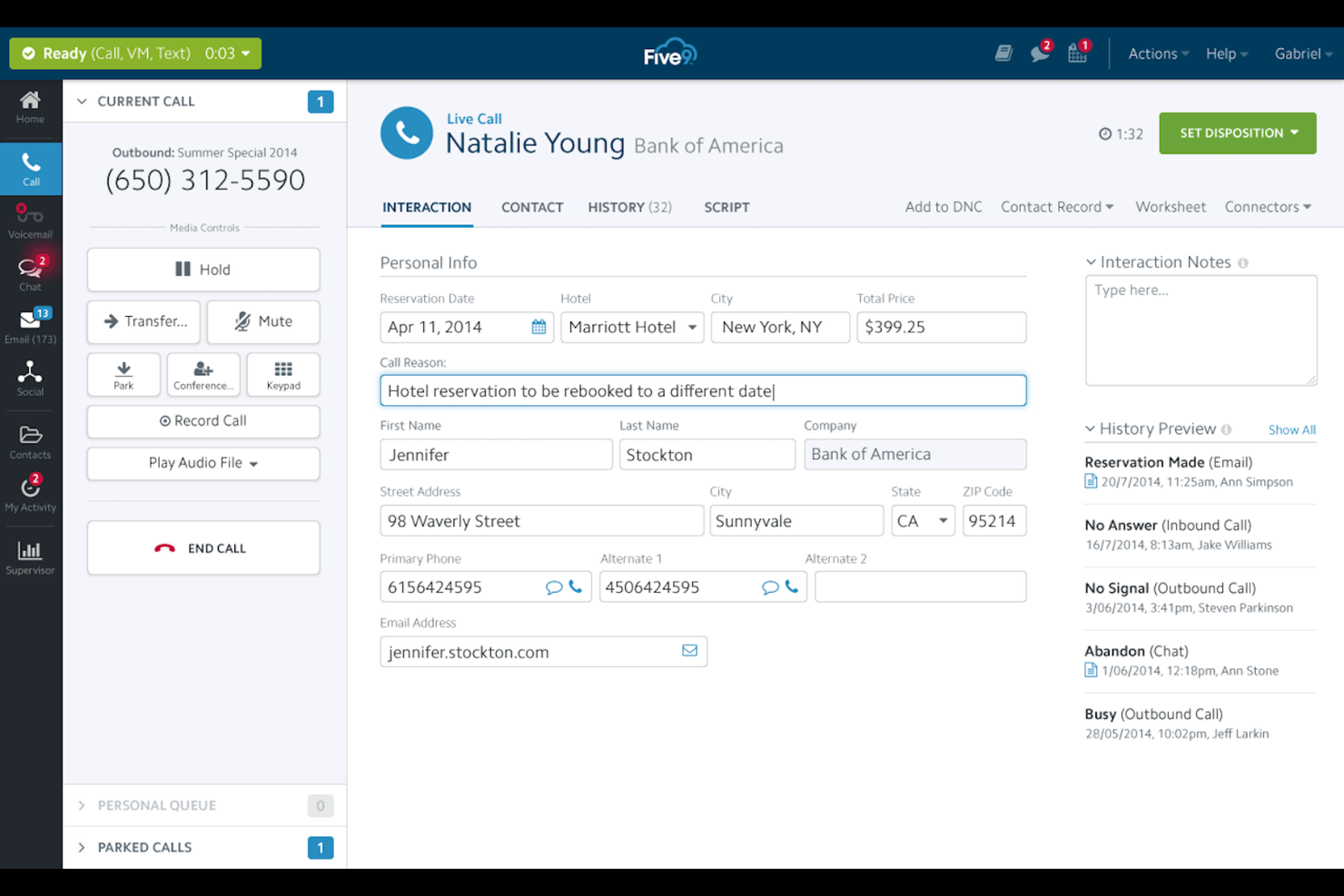 Five9 screenshot - 10 Best Blended Call Center Software Reviewed in 2026