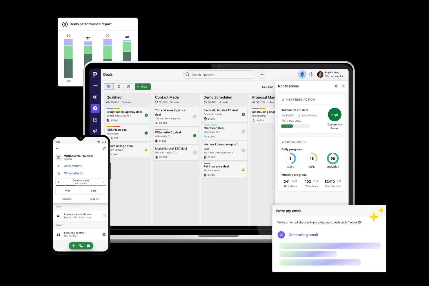 Pipedrive screenshot - 10 Best Blended Call Center Software Reviewed in 2026