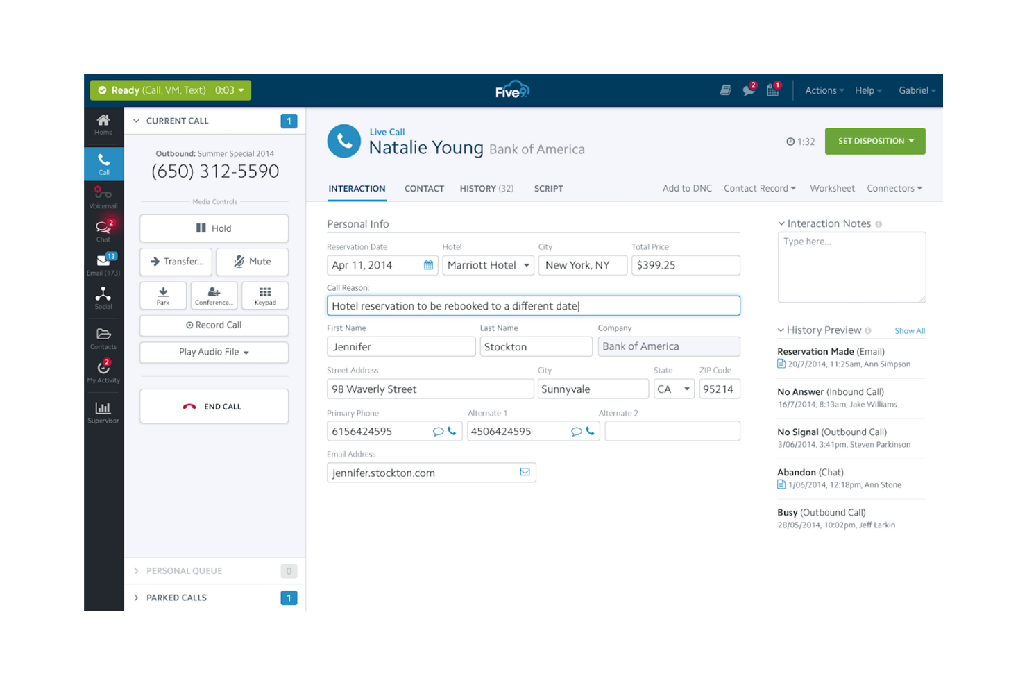 Five9 screenshot - 10 Best Gladly Alternatives for Customer Service in 2026
