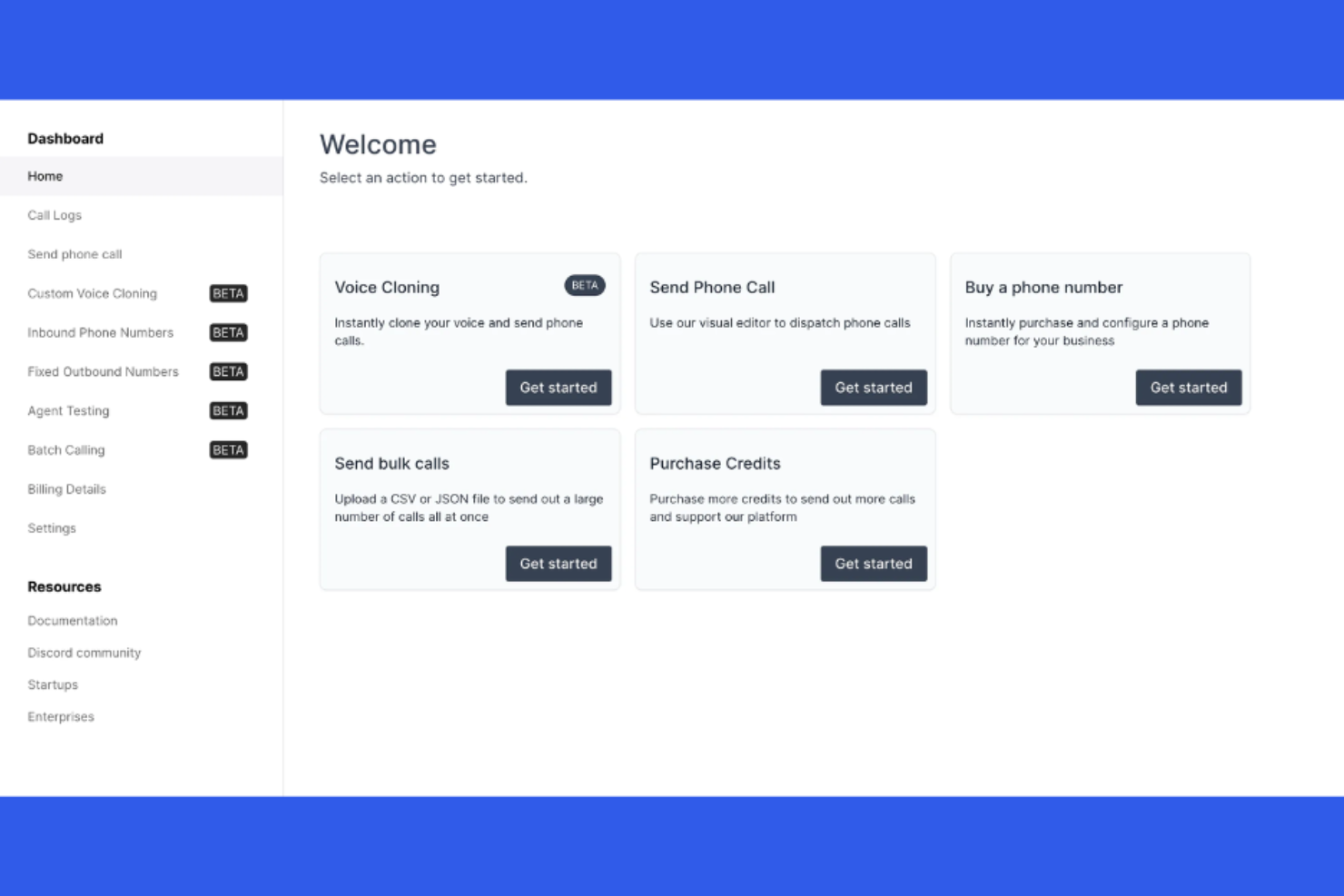 Bland screenshot - 10 Best Retell AI Competitors for AI Voice Agents in 2026