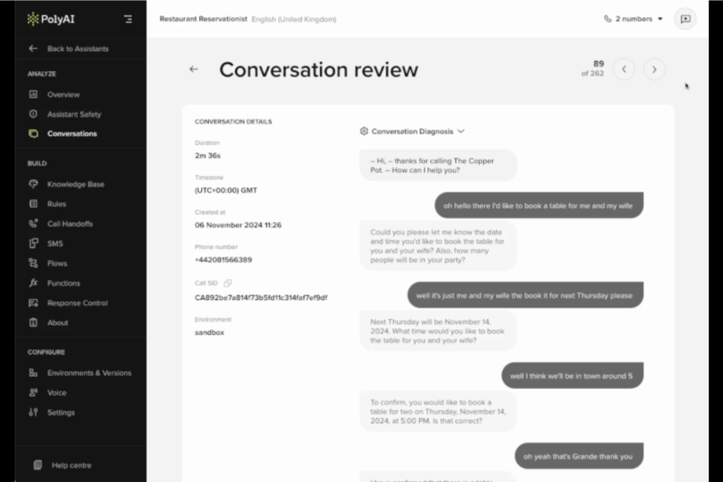 PolyAI screenshot - 10 Best Retell AI Competitors for AI Voice Agents in 2026