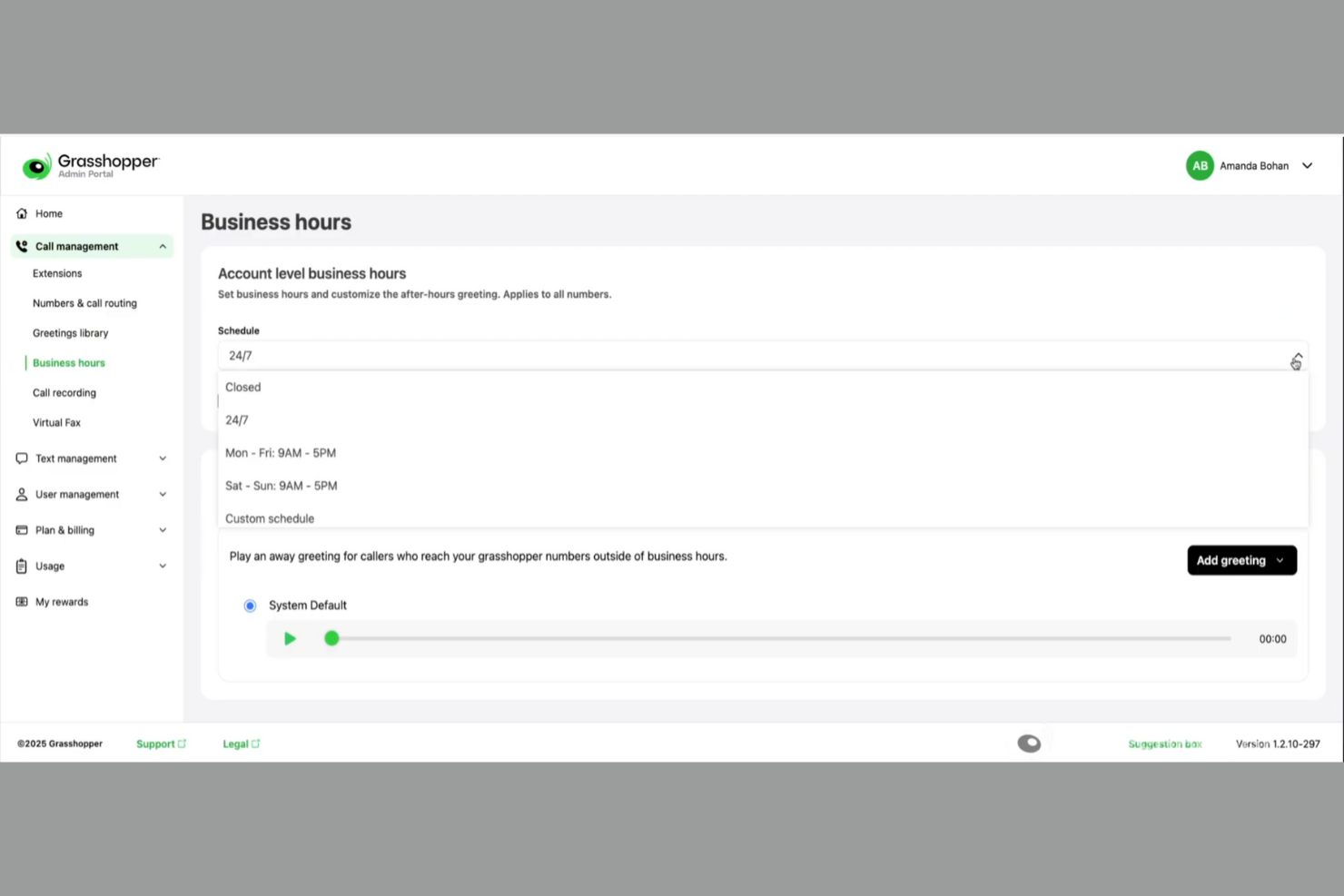 Grasshopper screenshot - 10 Best Aircall Alternatives for Support Teams in 2026