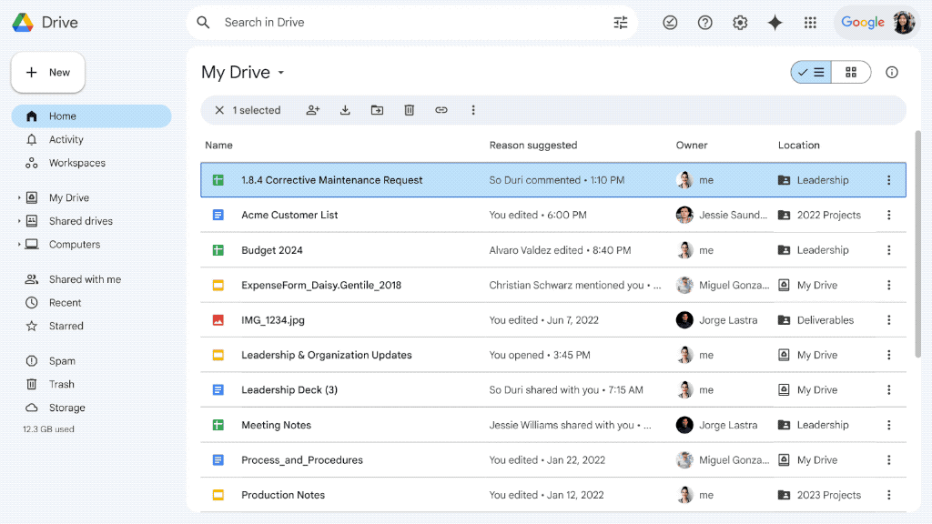 Google Drive screenshot - 10 Box-alternativer for fildeling for bedrifter i 2026