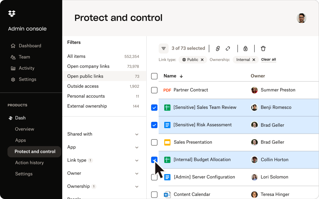 Dropbox screenshot - 10 Box-alternativer for fildeling for bedrifter i 2026