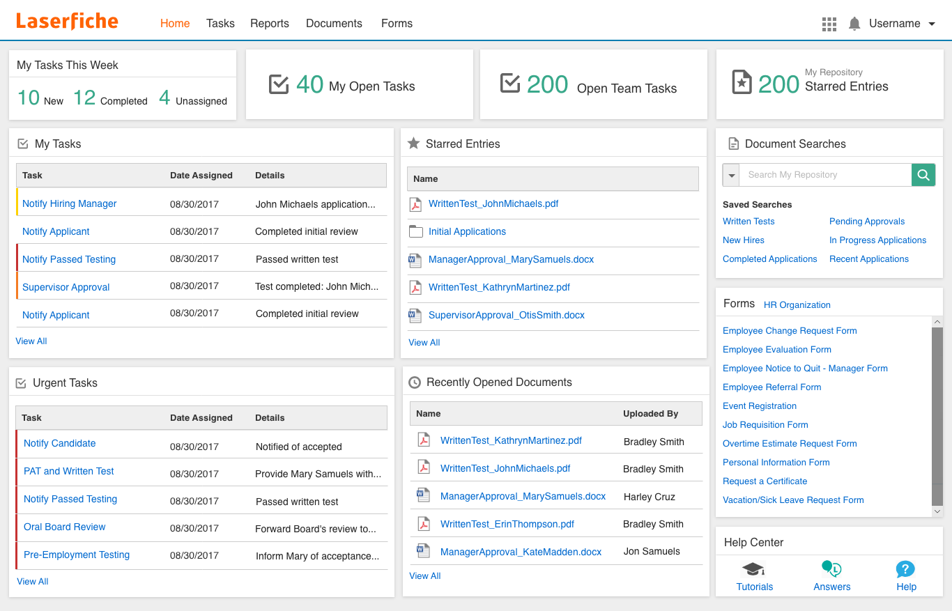 Laserfiche screenshot - 10 Box-alternativer for fildeling for bedrifter i 2026