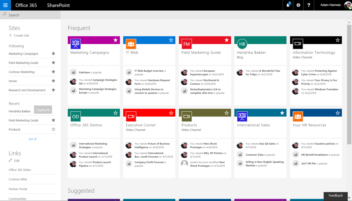 Microsoft SharePoint screenshot - 10 Box-alternativer for fildeling for bedrifter i 2026