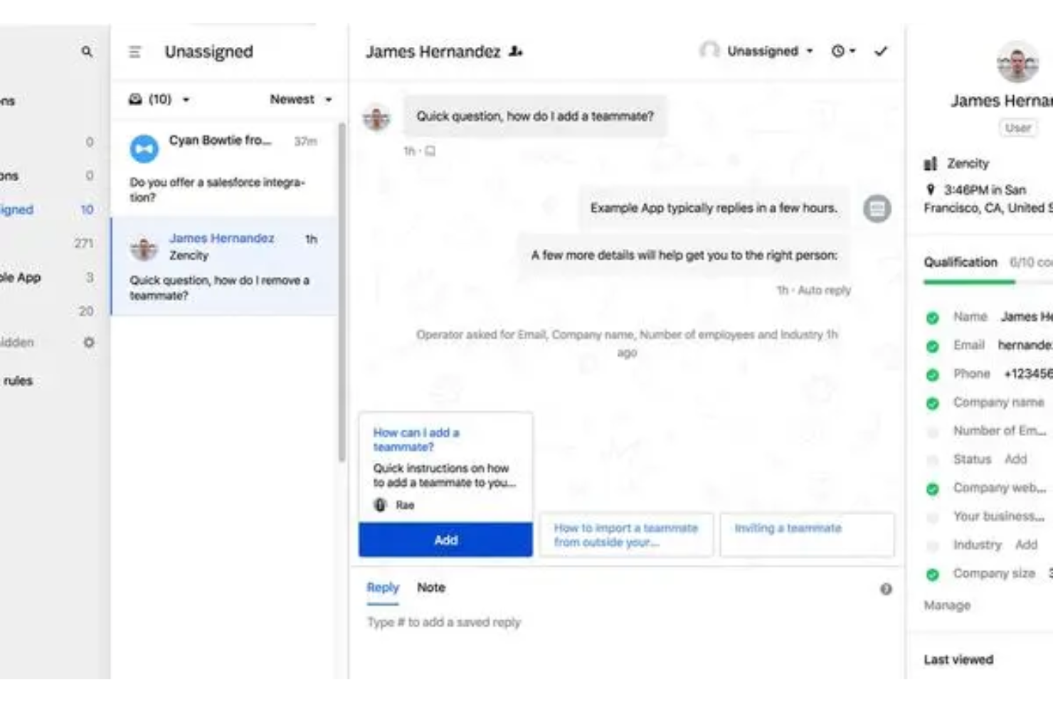 Intercom screenshot - 10 Best Odoo Alternatives for Business Management in 2026