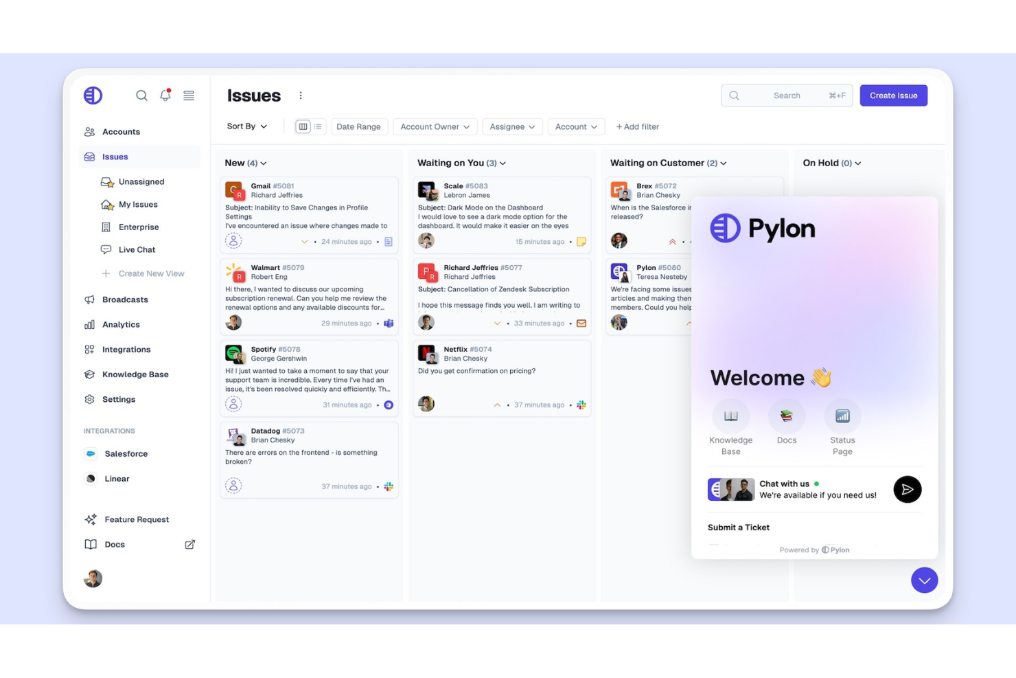 Pylon screenshot - 10 Best Odoo Alternatives for Business Management in 2026
