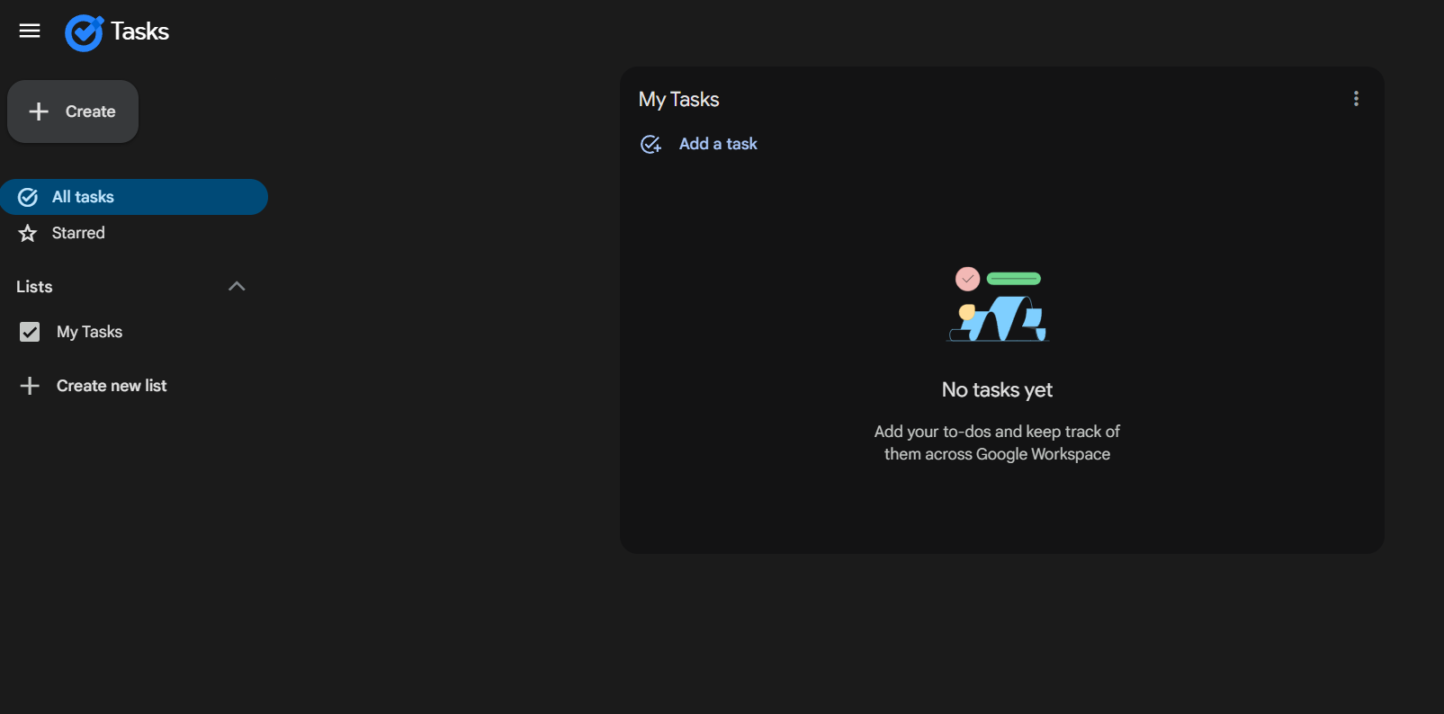 Google Tasks is a simple. lightweight task manager for quick lists.