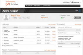 Vertafore Agency Platform screenshot