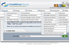 HIPAA Compliance Software screenshot
