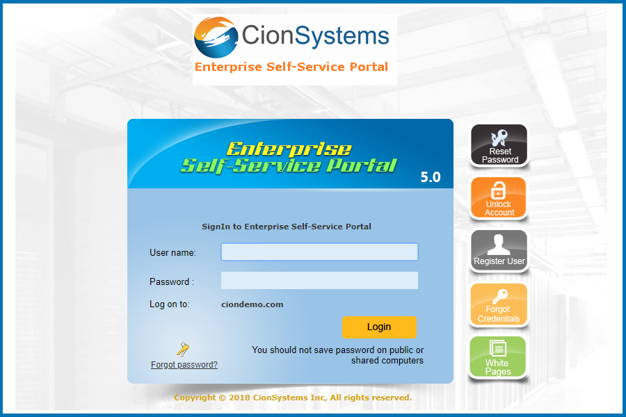 Enterprise Self Service
