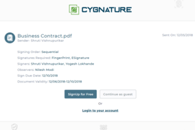 Cygnature screenshot