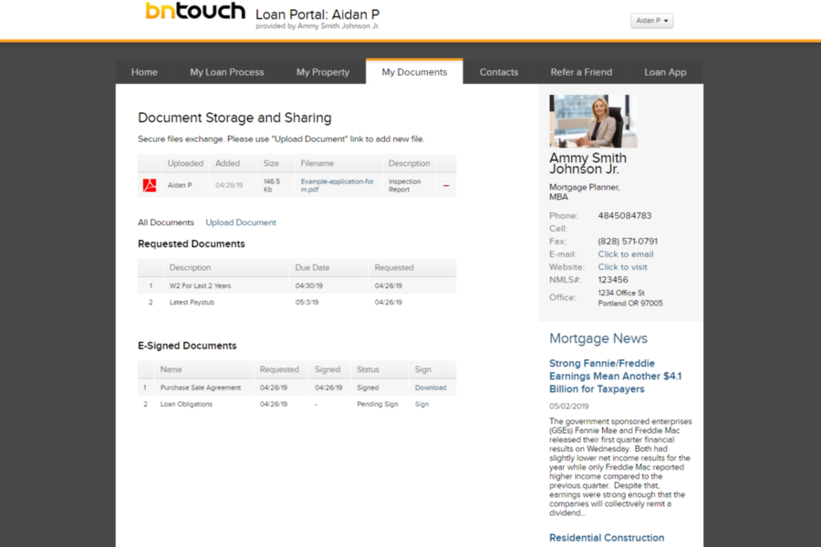 BNTouch Mortgage CRM
