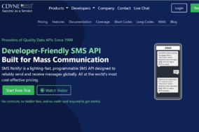 SMS Notify API screenshot