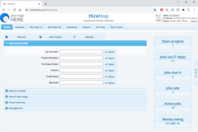 HireHop Equipment Rental Software screenshot