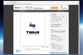 Dynamic Web TWAIN screenshot