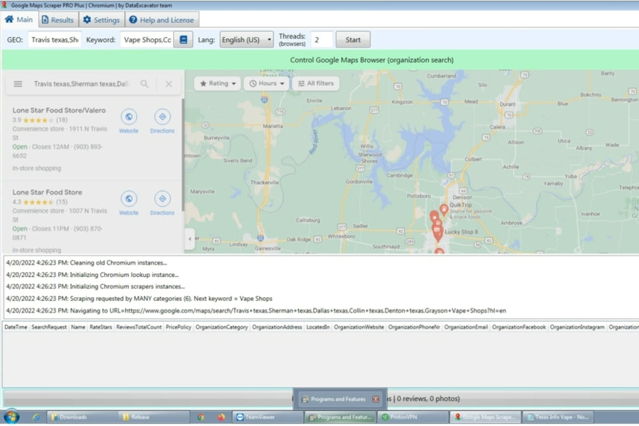 Google Maps Data Scraper PRO plus