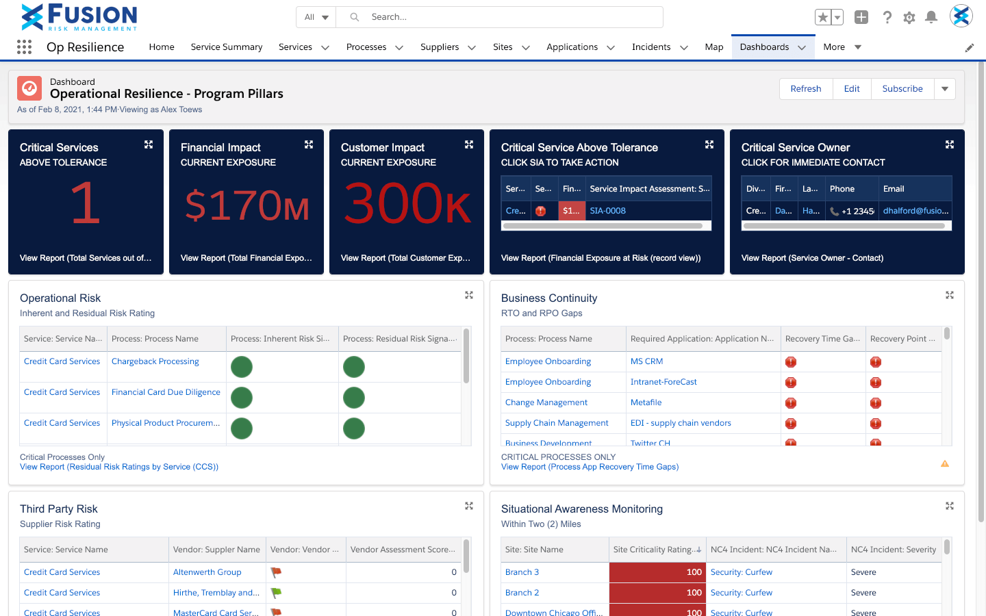 Fusion Framework System screenshot - 10 Best Risk Management Software Reviewed For 2024
